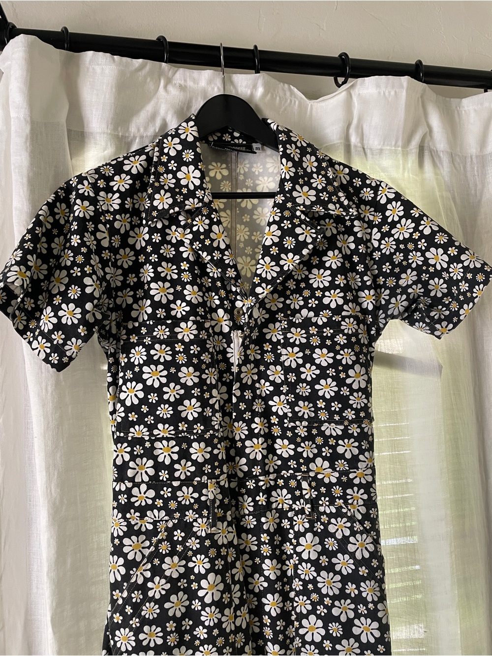 Big Bud Press Lazy Daisy Short-Sleeve Jumpsuit size M - Picture 2 of 9